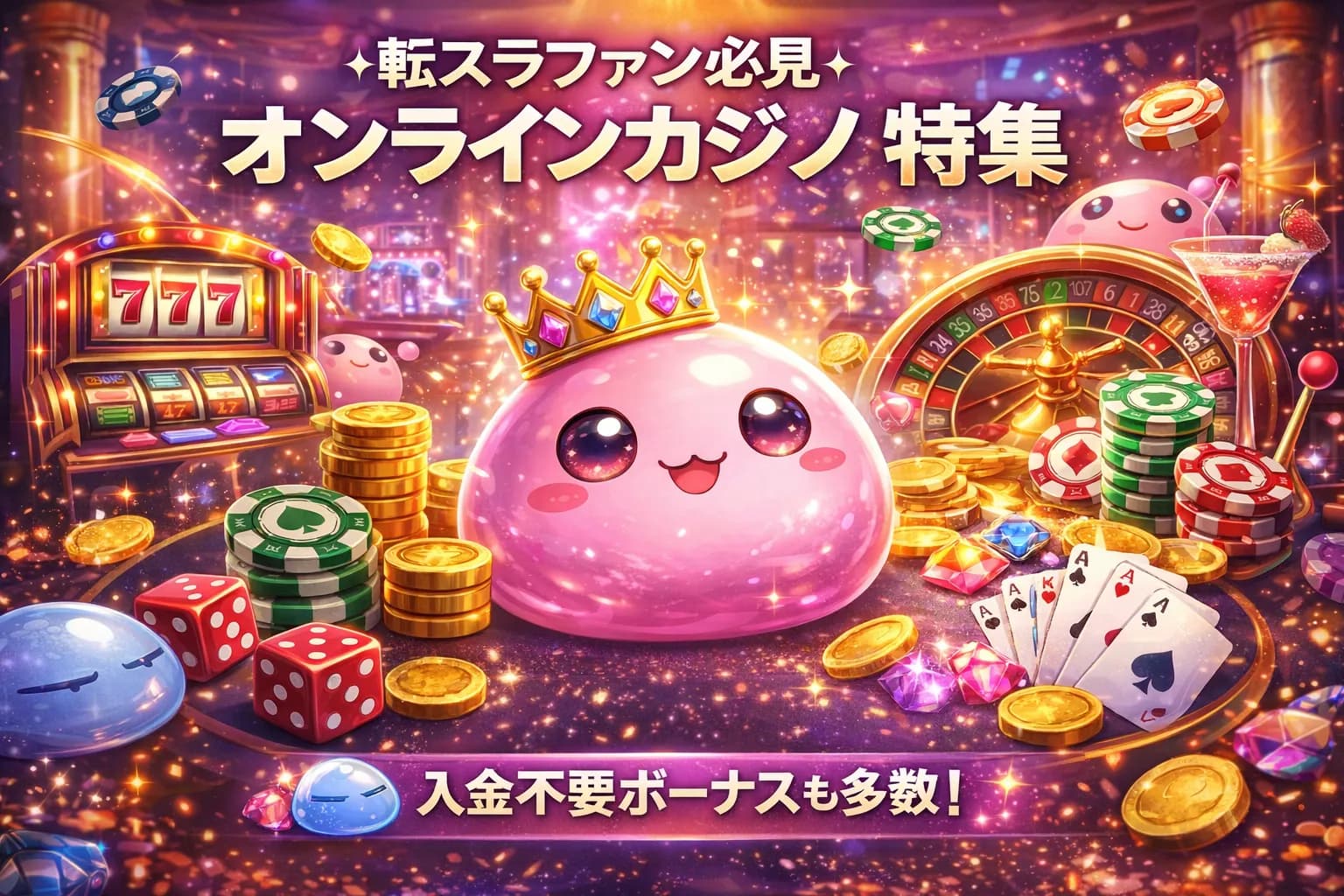 転スラファン必見!スライムみたいなピンクのマスコットが可愛いゲームサイトとは?